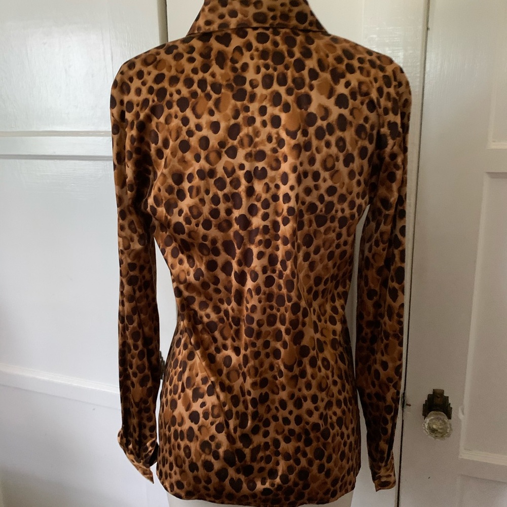 Vintage Worth 90s Leopard Blouse - Picture 5 of 6